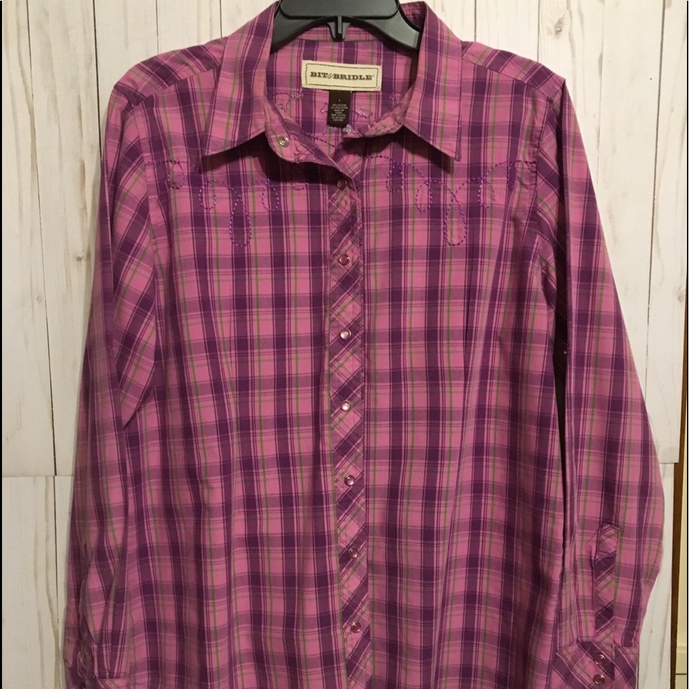 Ladies Western Shirt L
